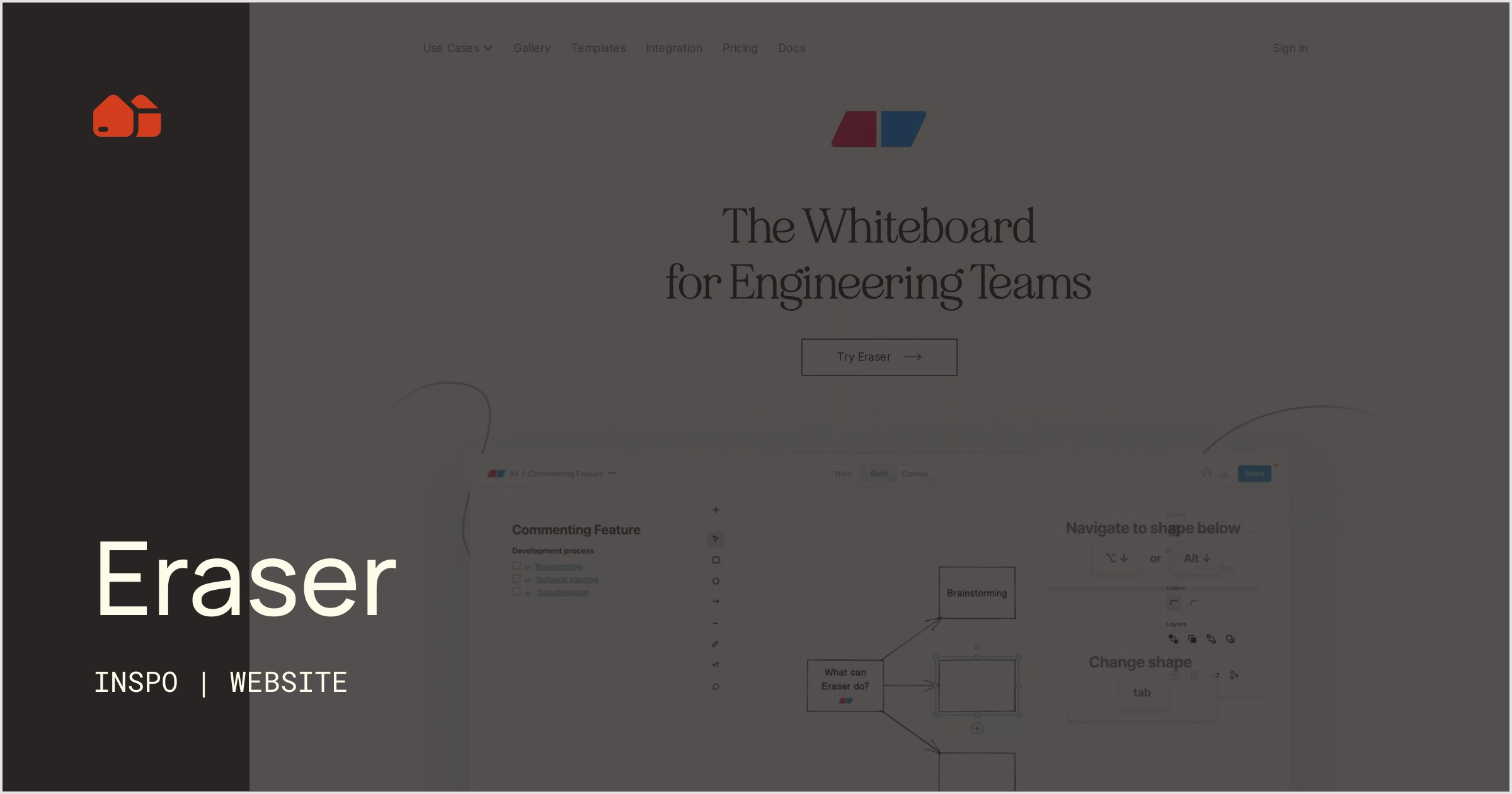 Eraser [site] NoCode Supply Co.