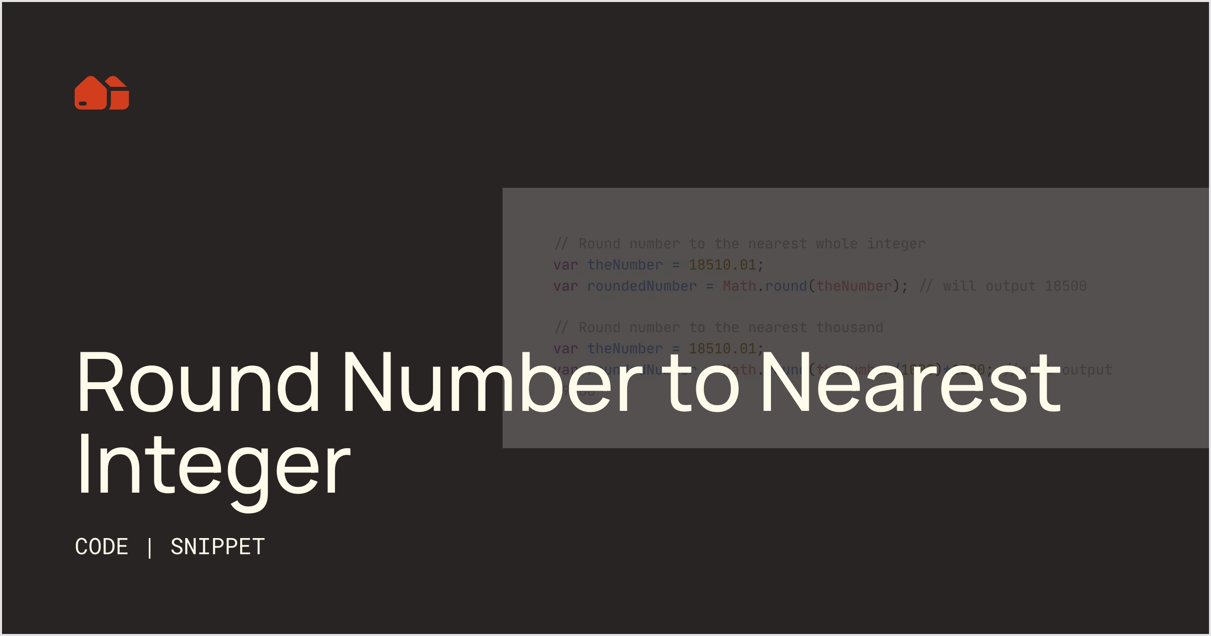 Round Number to Nearest Integer [Snippet] No-Code Supply Co.
