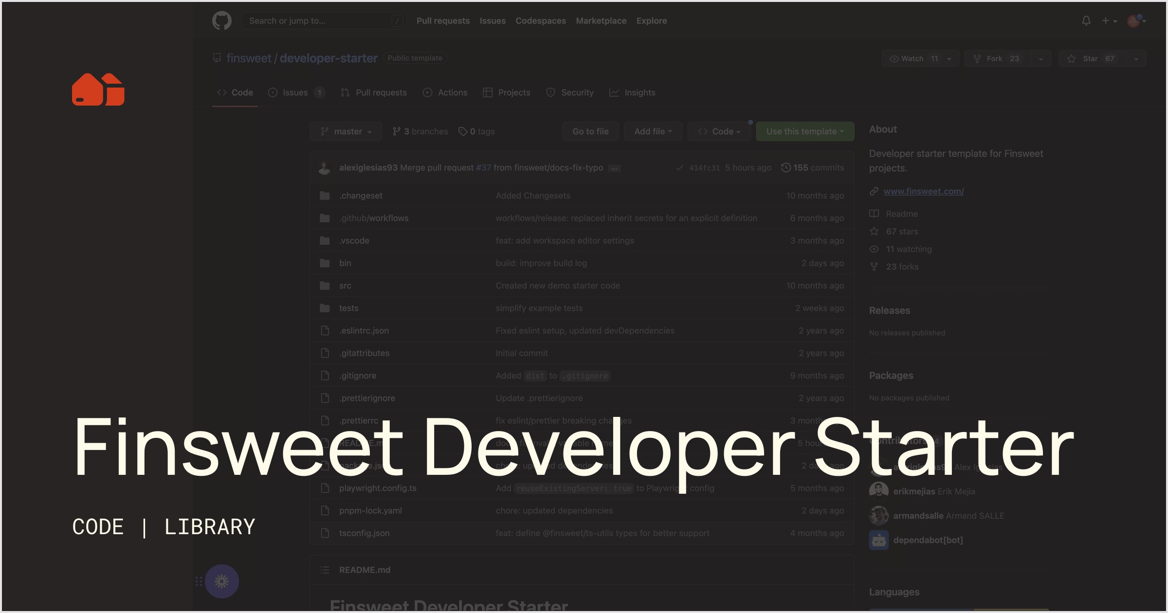 Finsweet Developer Starter [Library] No-Code Supply Co.