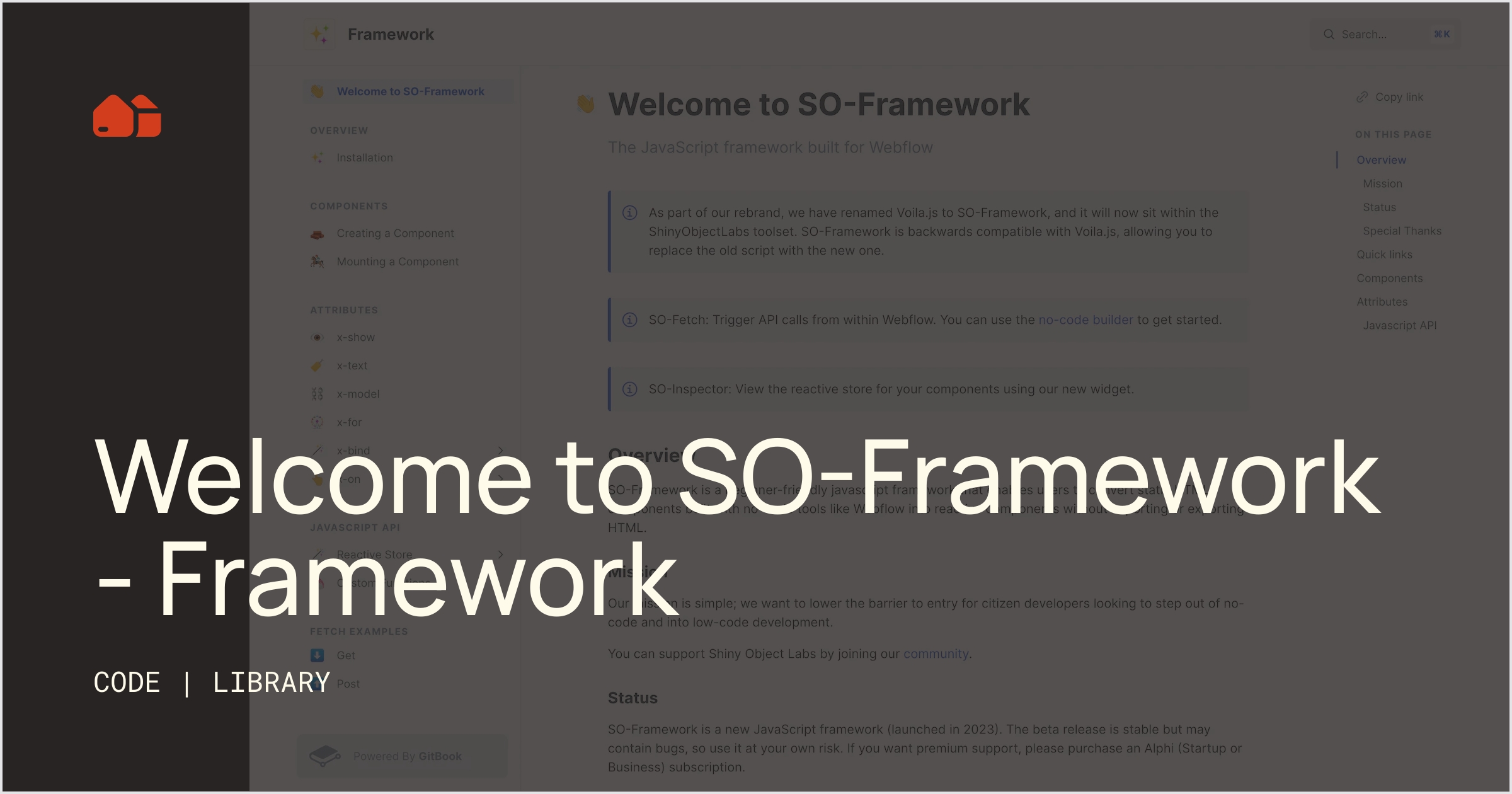 Welcome to SO-Framework - Framework [Library] No-Code Supply Co.