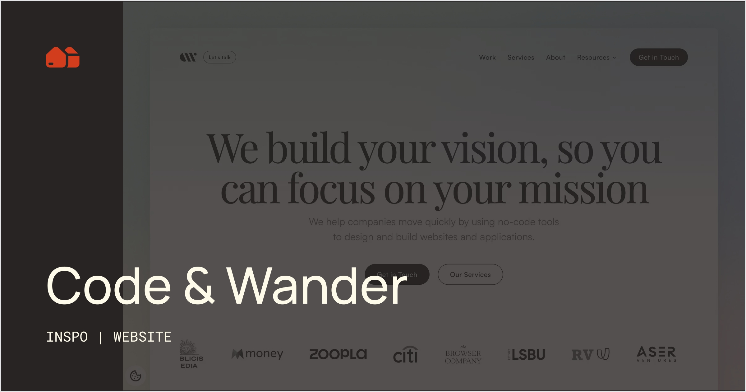 Code & Wander [Website] No-Code Supply Co.