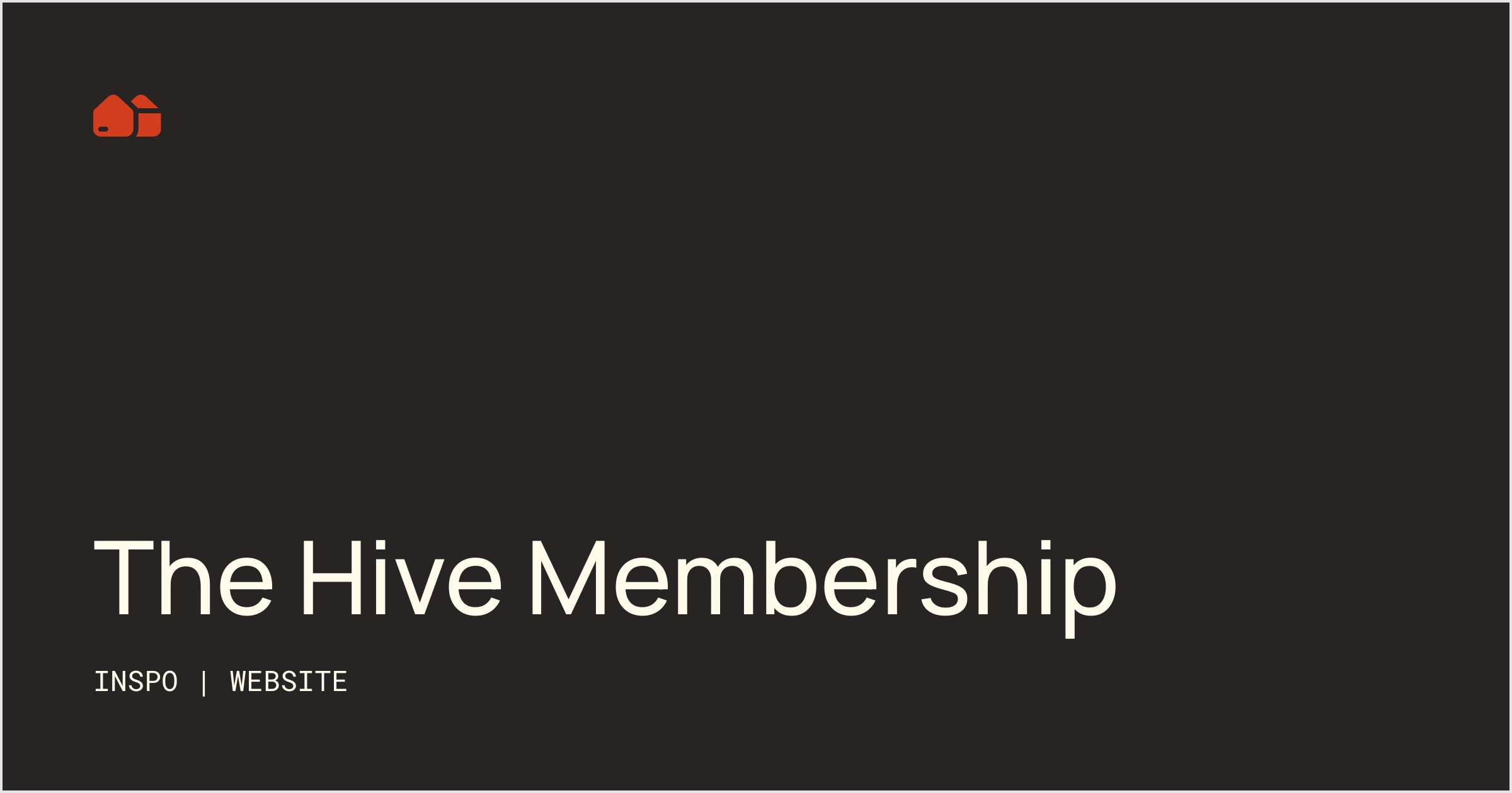 The Hive Membership [Website] No-Code Supply Co.