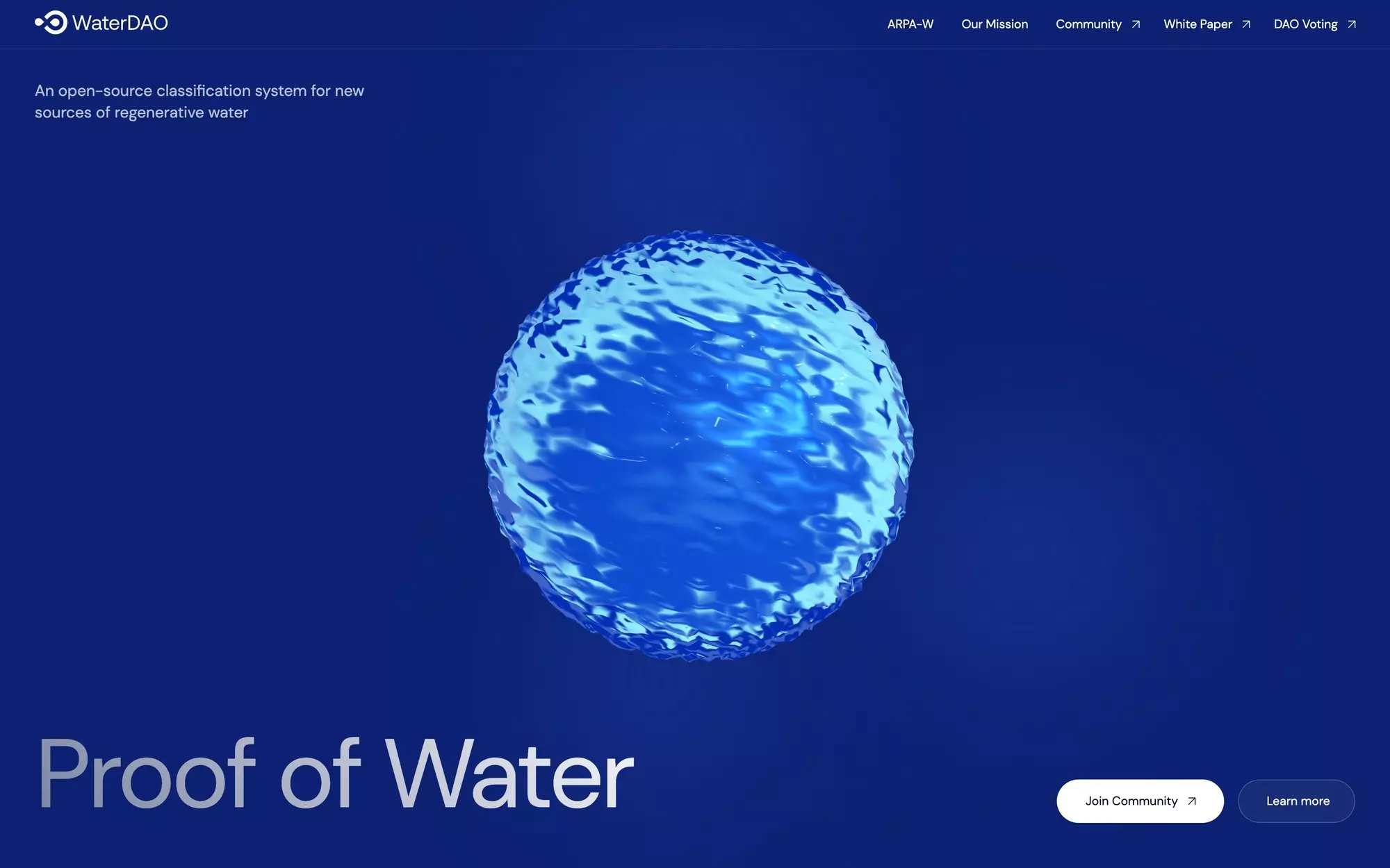 Water Information Certification System DAO