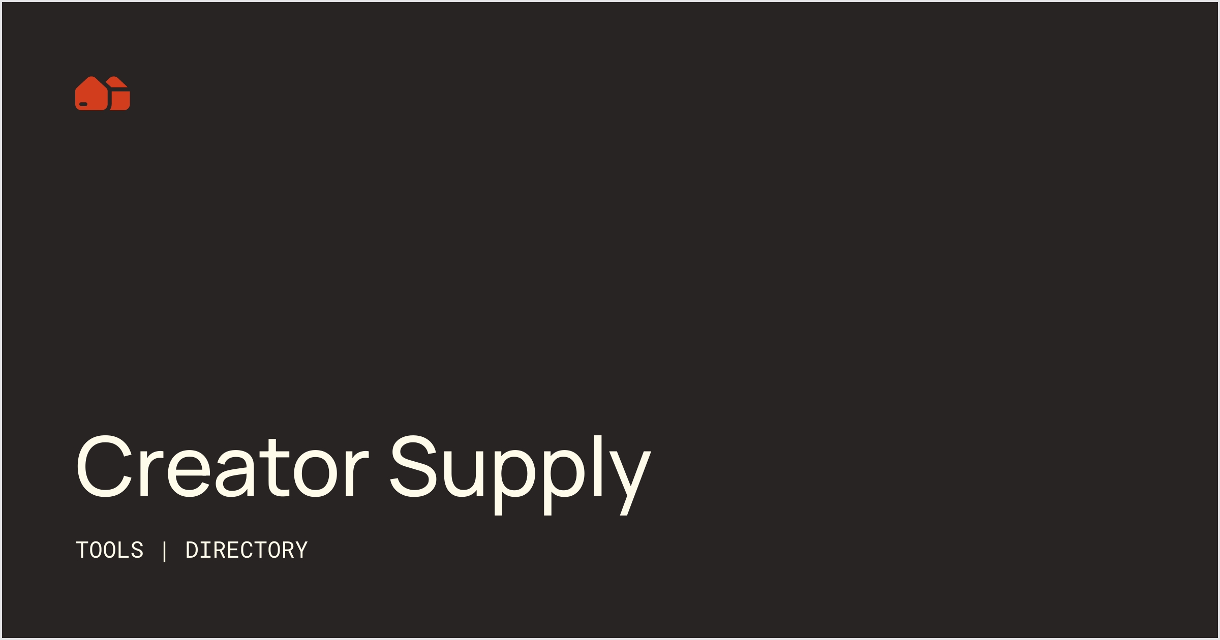 Creator Supply [Directory] No-Code Supply Co.