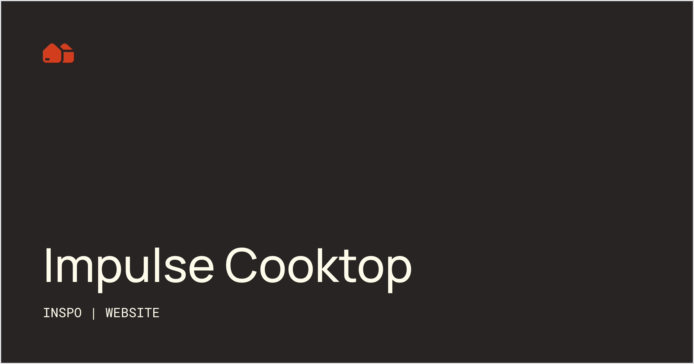 Impulse Cooktop Website No Code Supply Co