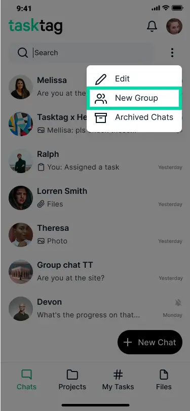 Chat home settings