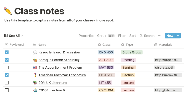 The Top 17+ Note taking Notion templates