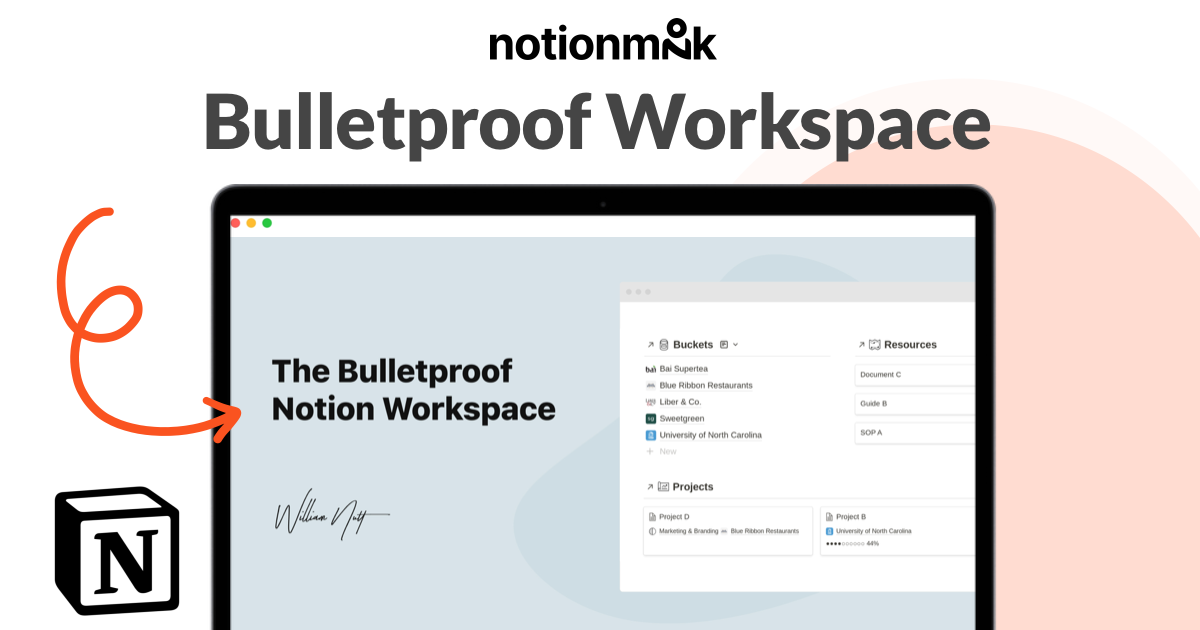William Nutt's Bulletproof Workspace Notion Template