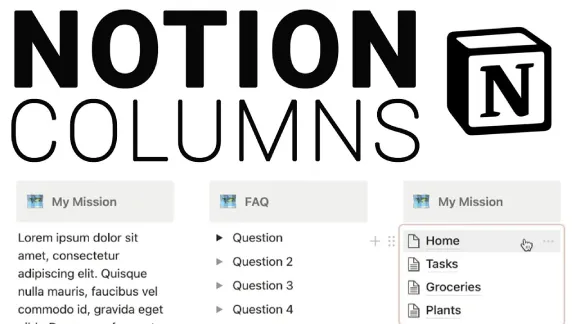 How to Easily Add Columns in Notion