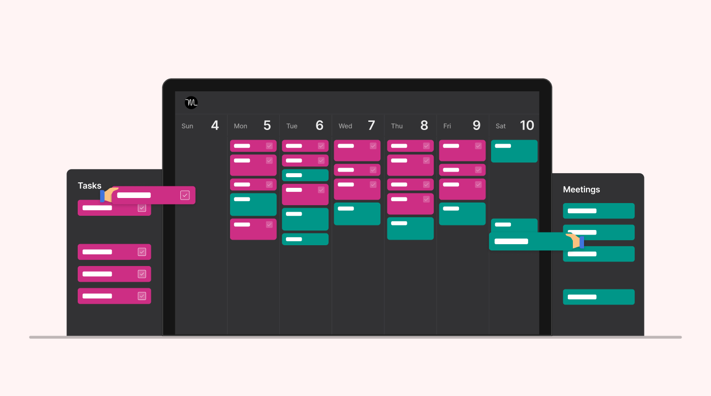 Motion intelligent calendar screenshot