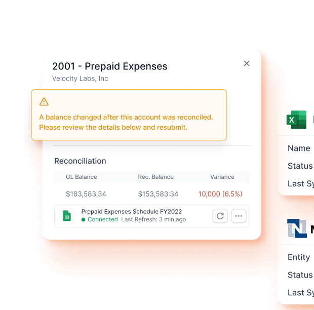 Screenshots of audit functionalities from Numeric platform