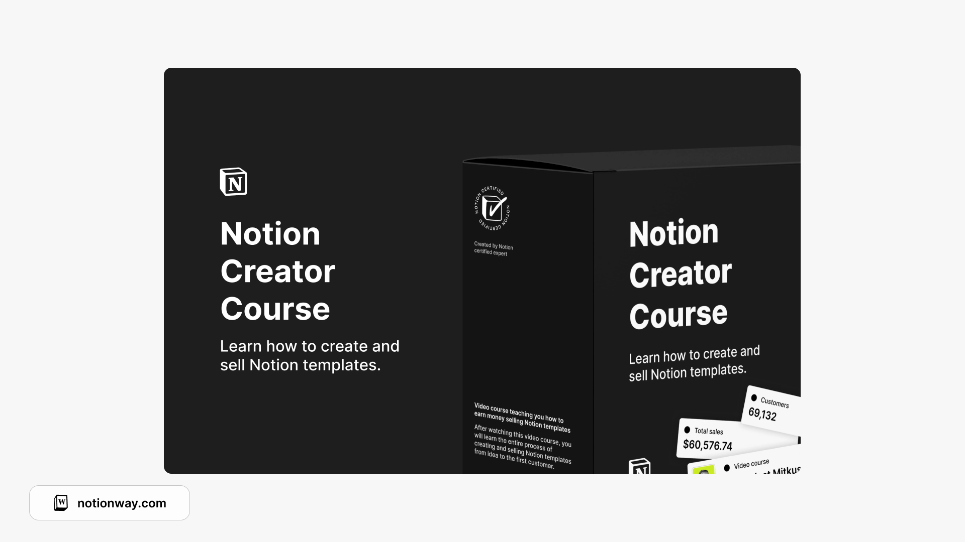 How to sell Notion templates  - course