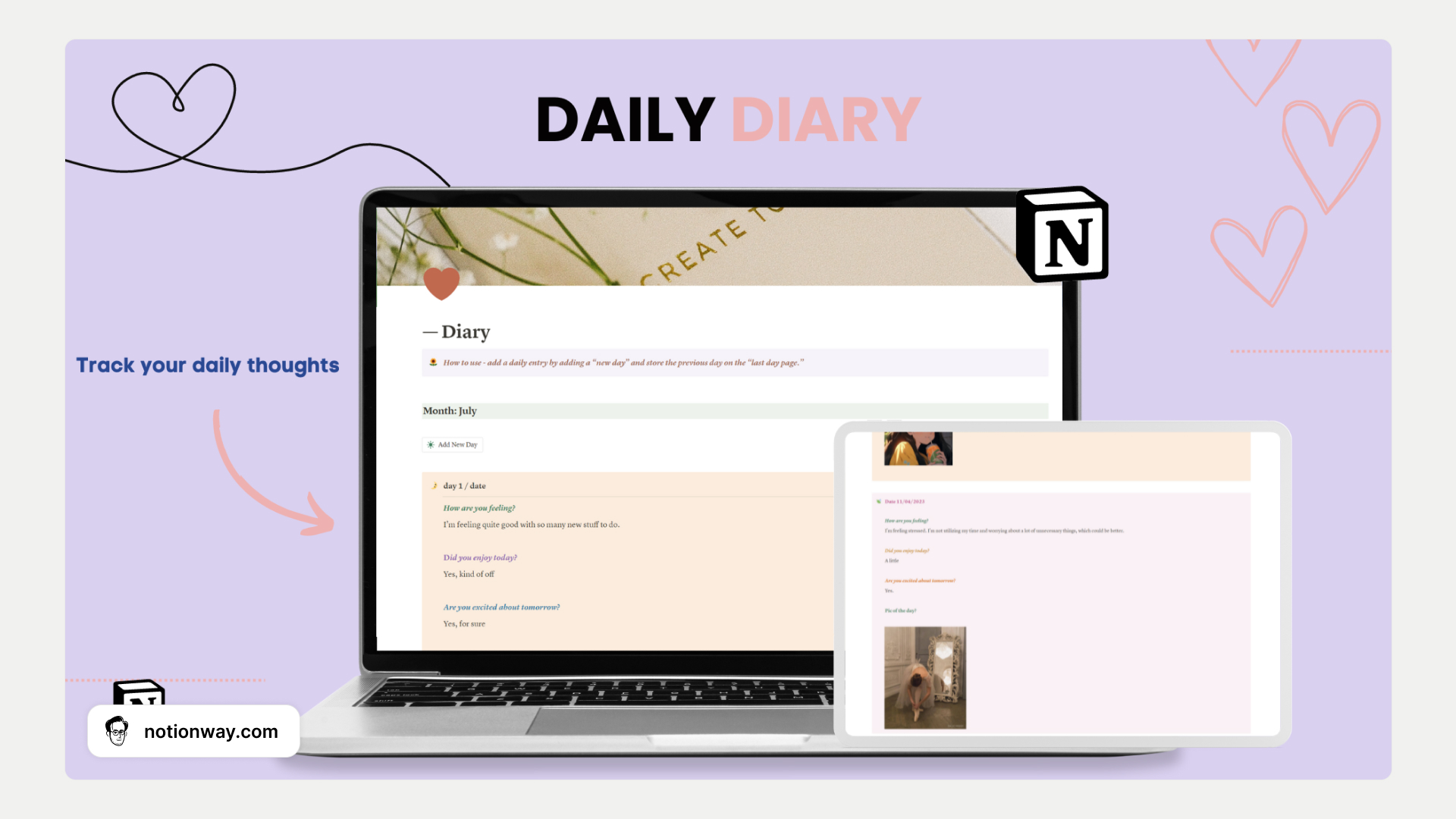 Notion Daily Journal Template