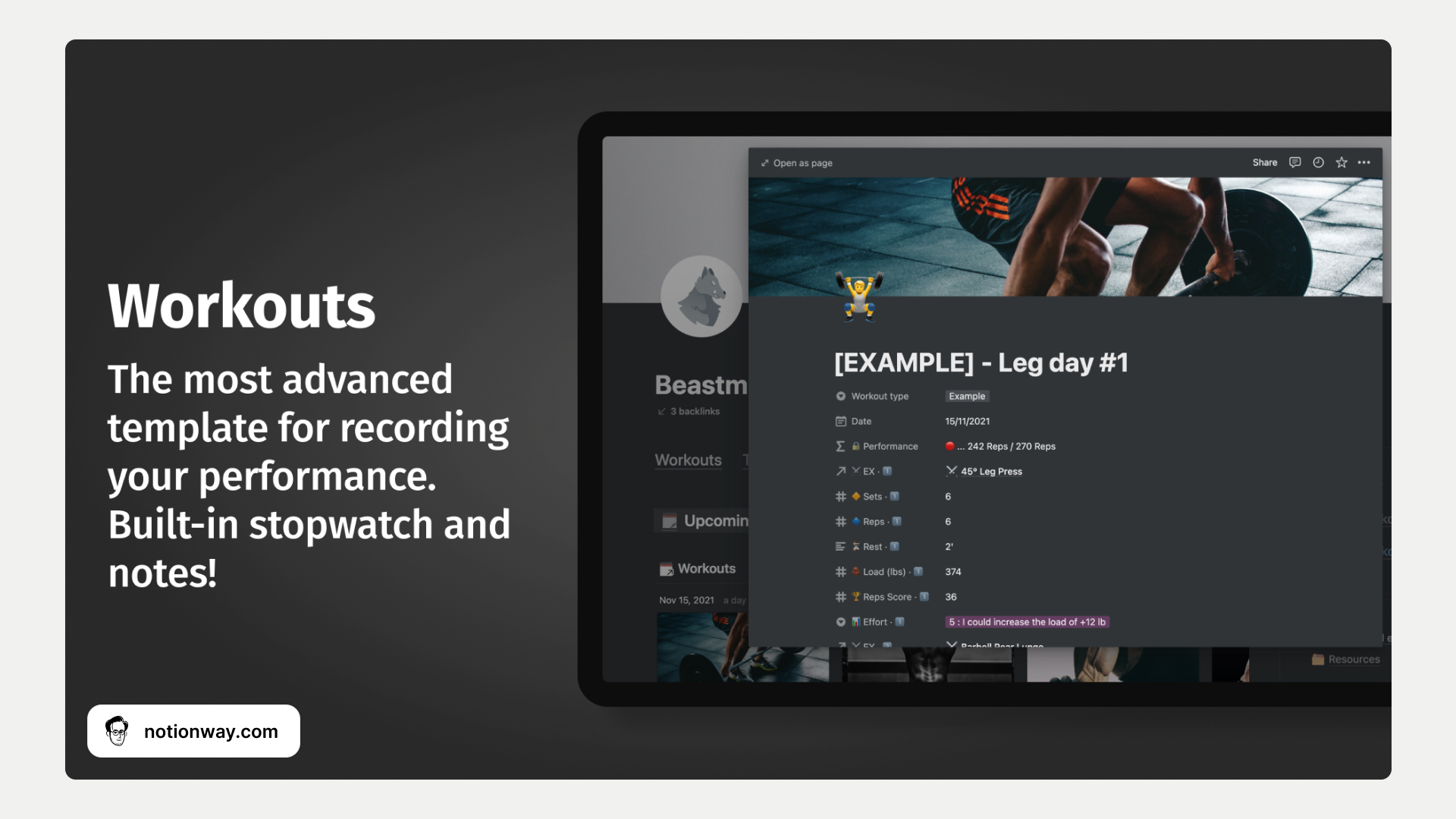 10 Best Notion Workout Templates 2024 (Free & Paid)
