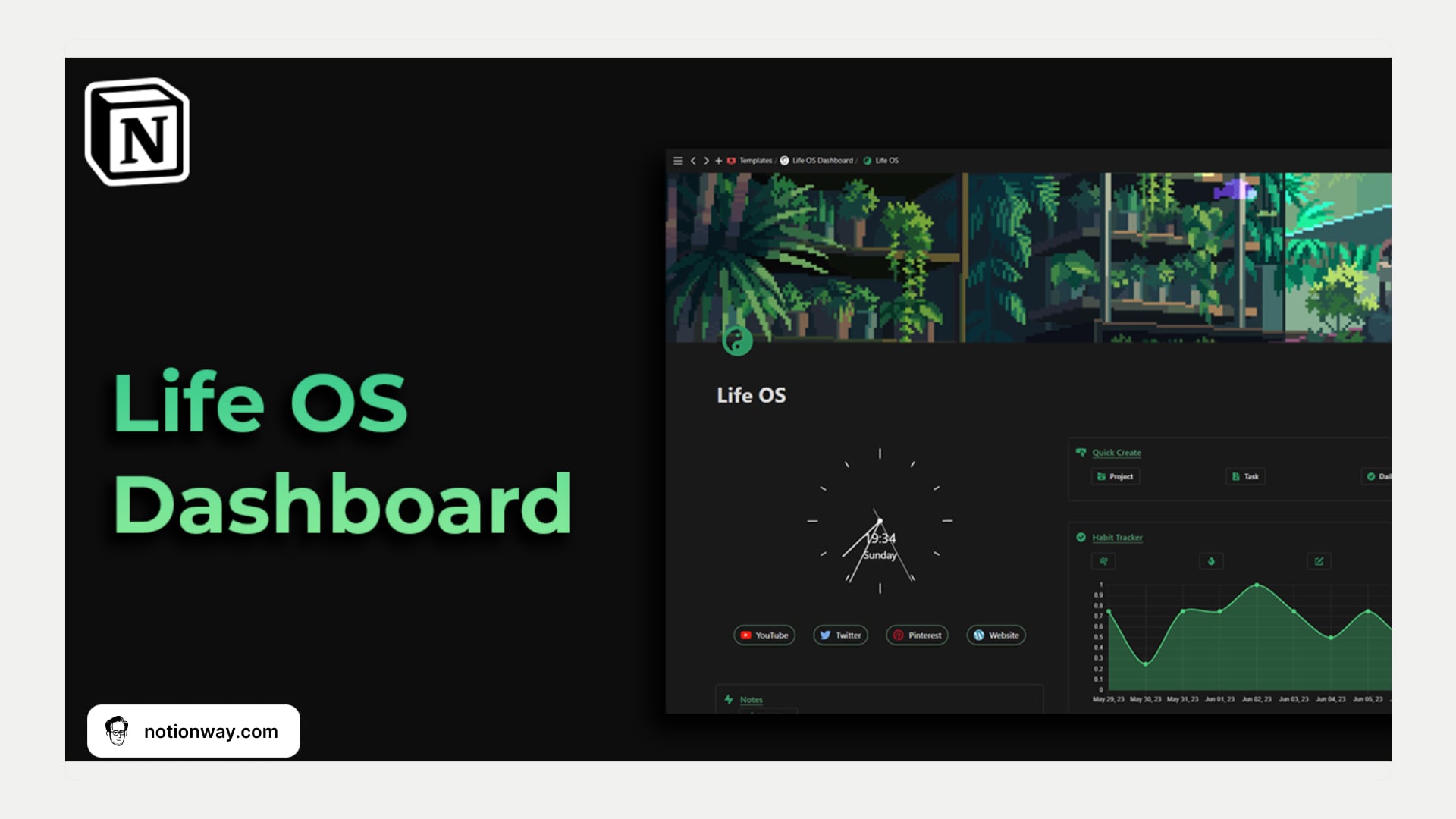  Dark Mode Notion Student Dashboard