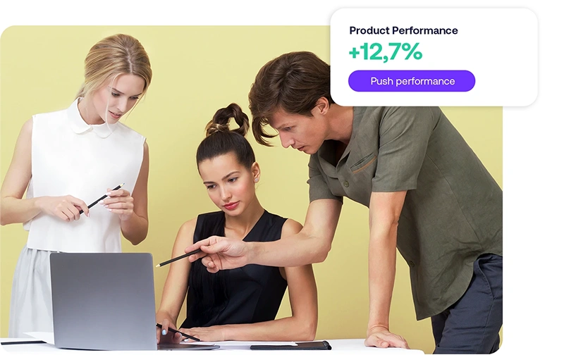 Image of people pointing at a girls notebook and telling what to do next