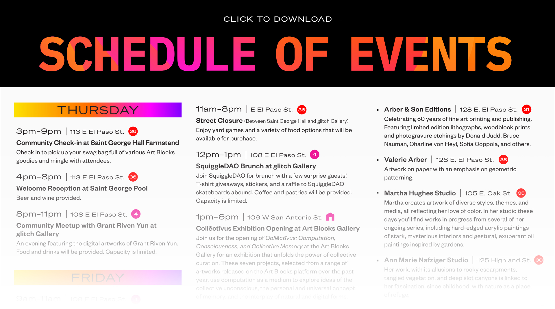 Spectrum: Art Blocks Marfa Weekend 2023 | Art Blocks Spectrum: Art Blocks Marfa Weekend 2023 | Art Blocks