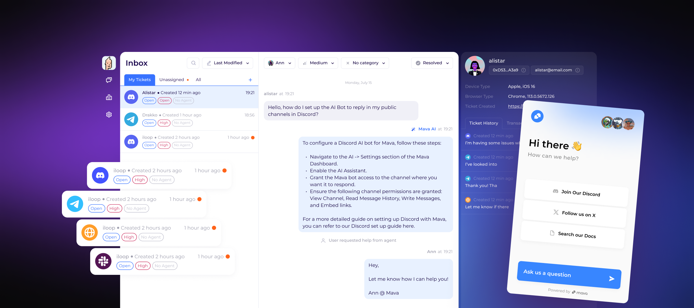 Mava - Customer Support for Communities