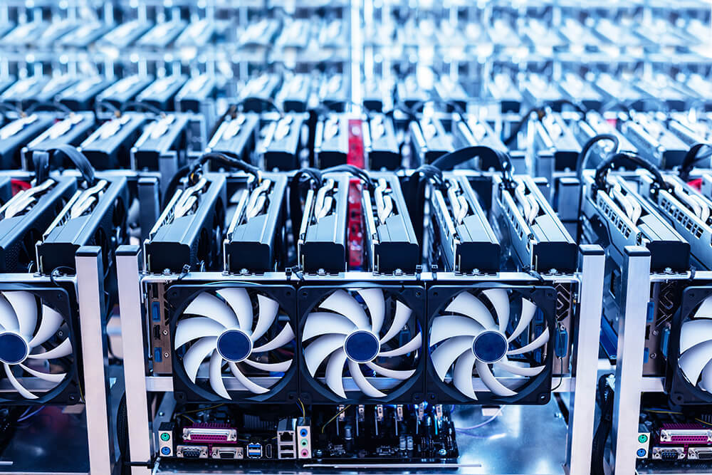 Rack of servers