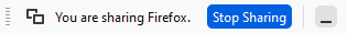 Firefox's screen sharing permissions
