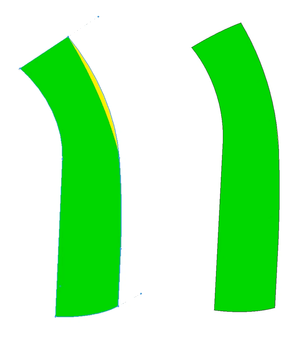 Construction surfaces in SolidWorks are useful to control curvature