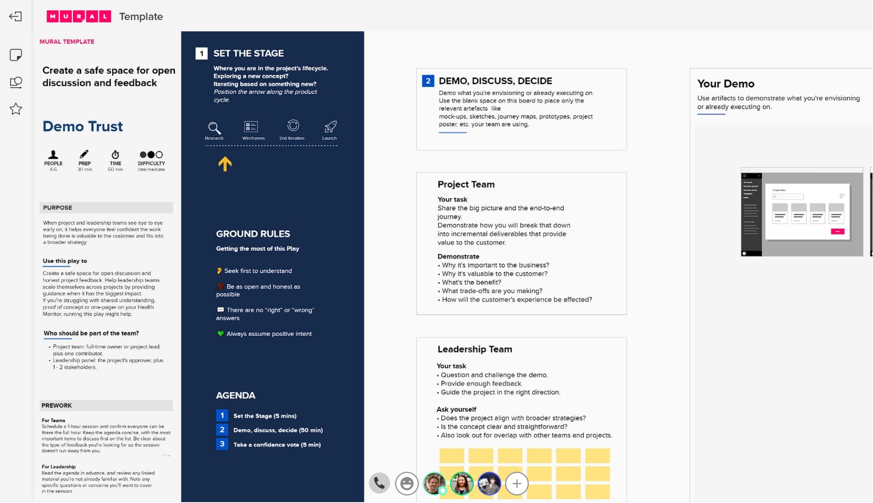 Demo trust template | Mural