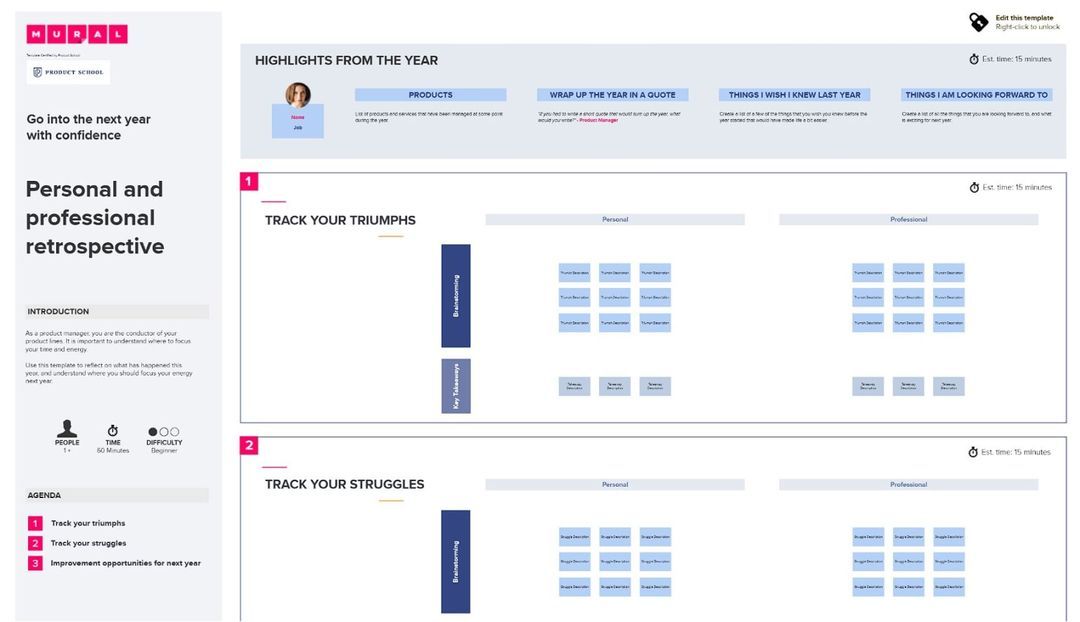 Online retrospective tool for better collaboration Mural