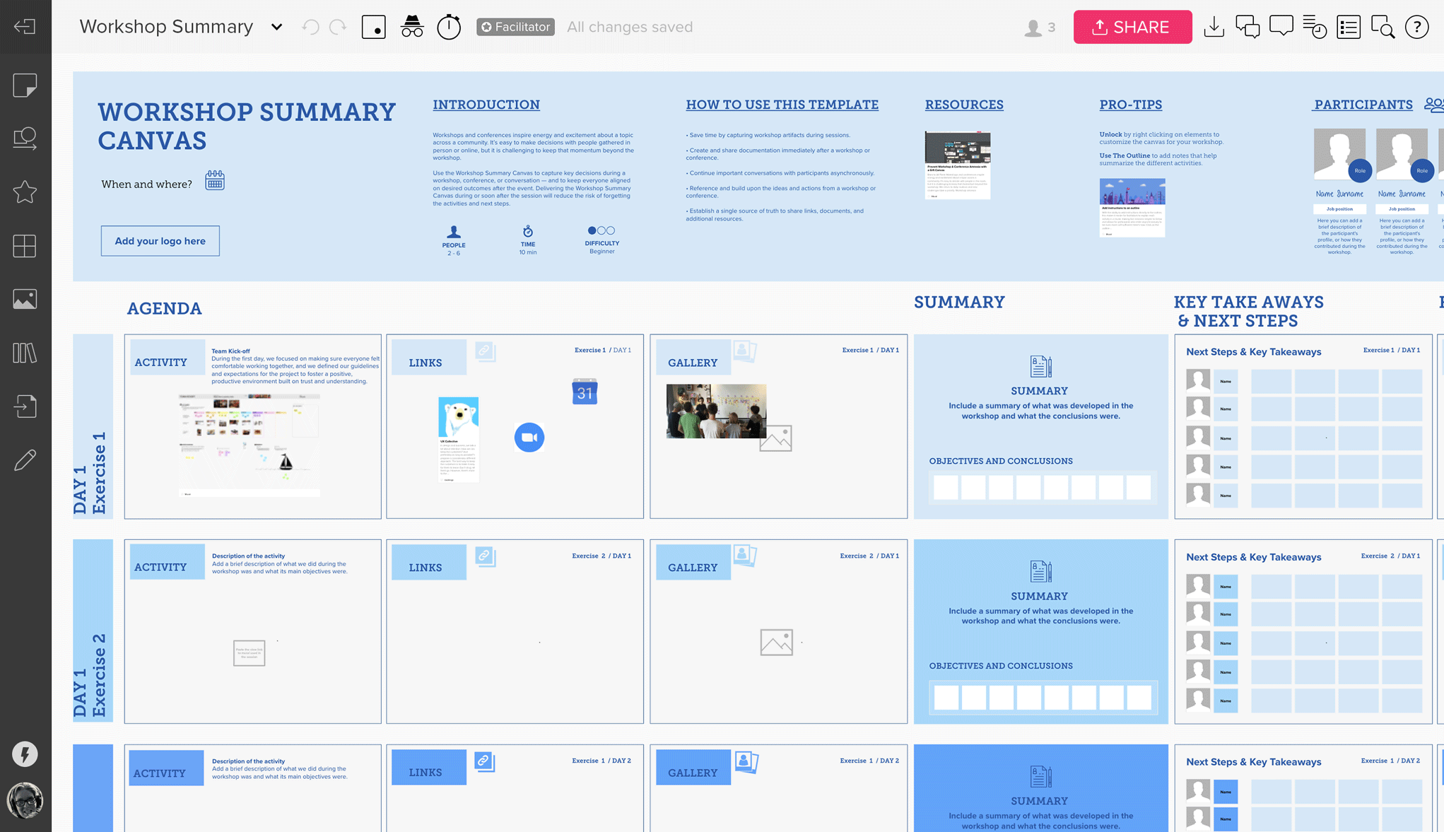 summary template Mural