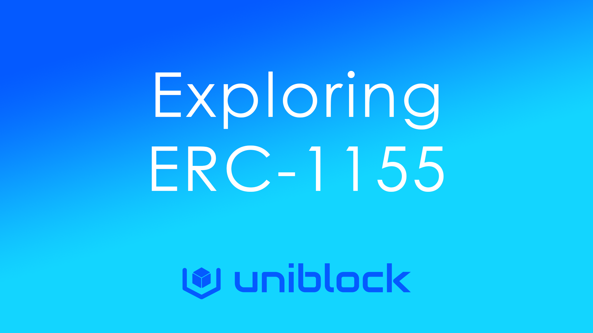 Exploring ERC-1155: The Next Generation Token Standard