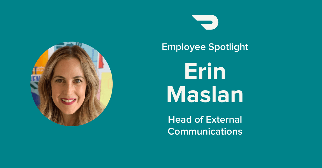 DoorDash Career Blog Employee Spotlight Erin Maslan, Head of External Communications