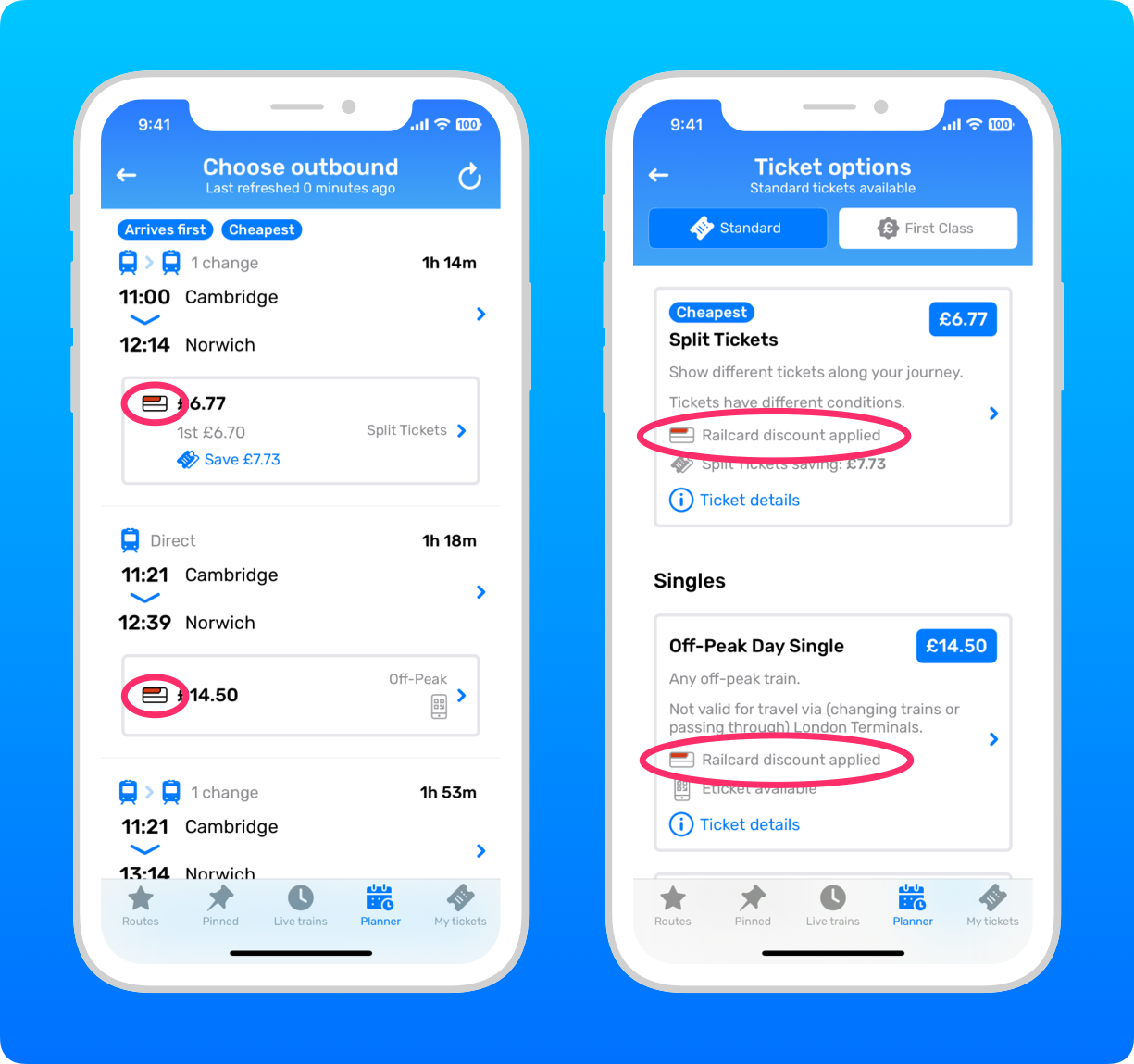 How do I select my railcard? Railboard