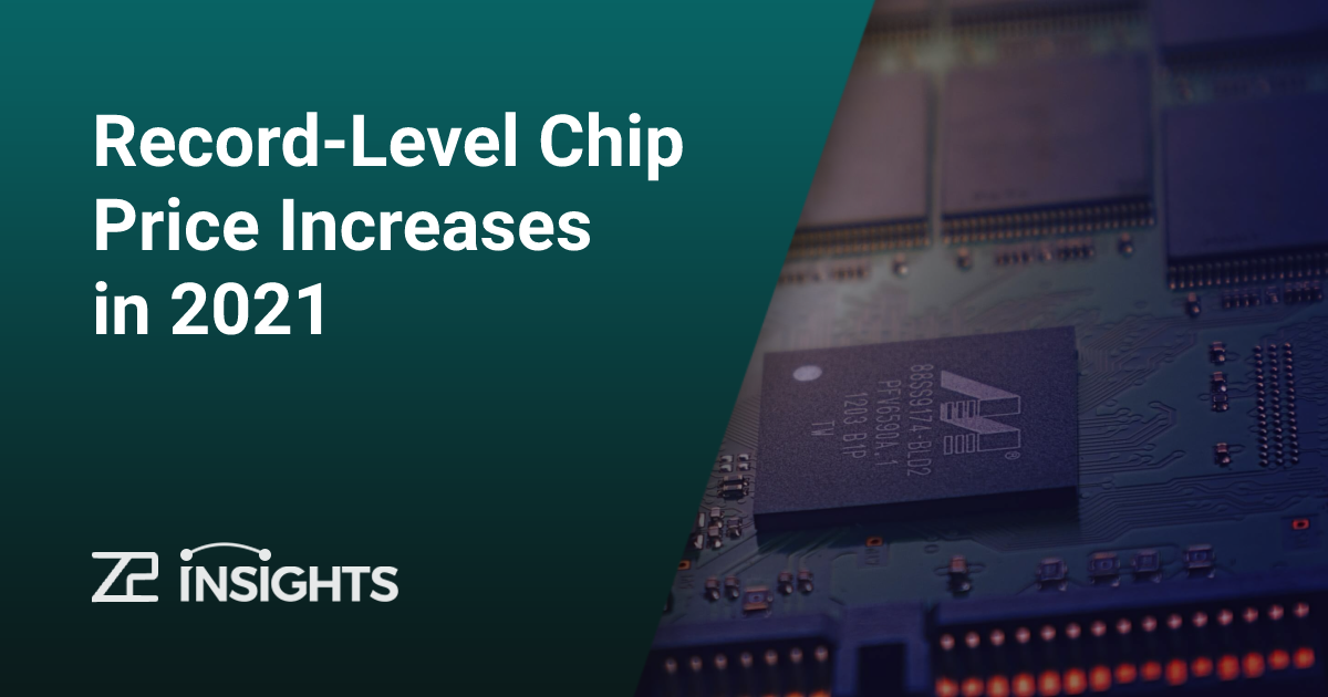 RecordLevel Semiconductor & Component Price Increases in 2021 Z2Data