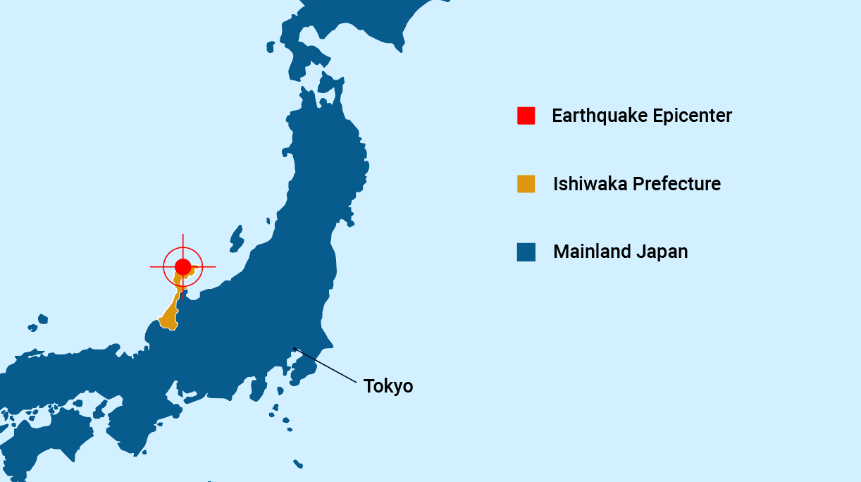 Japan earthquake 5 0