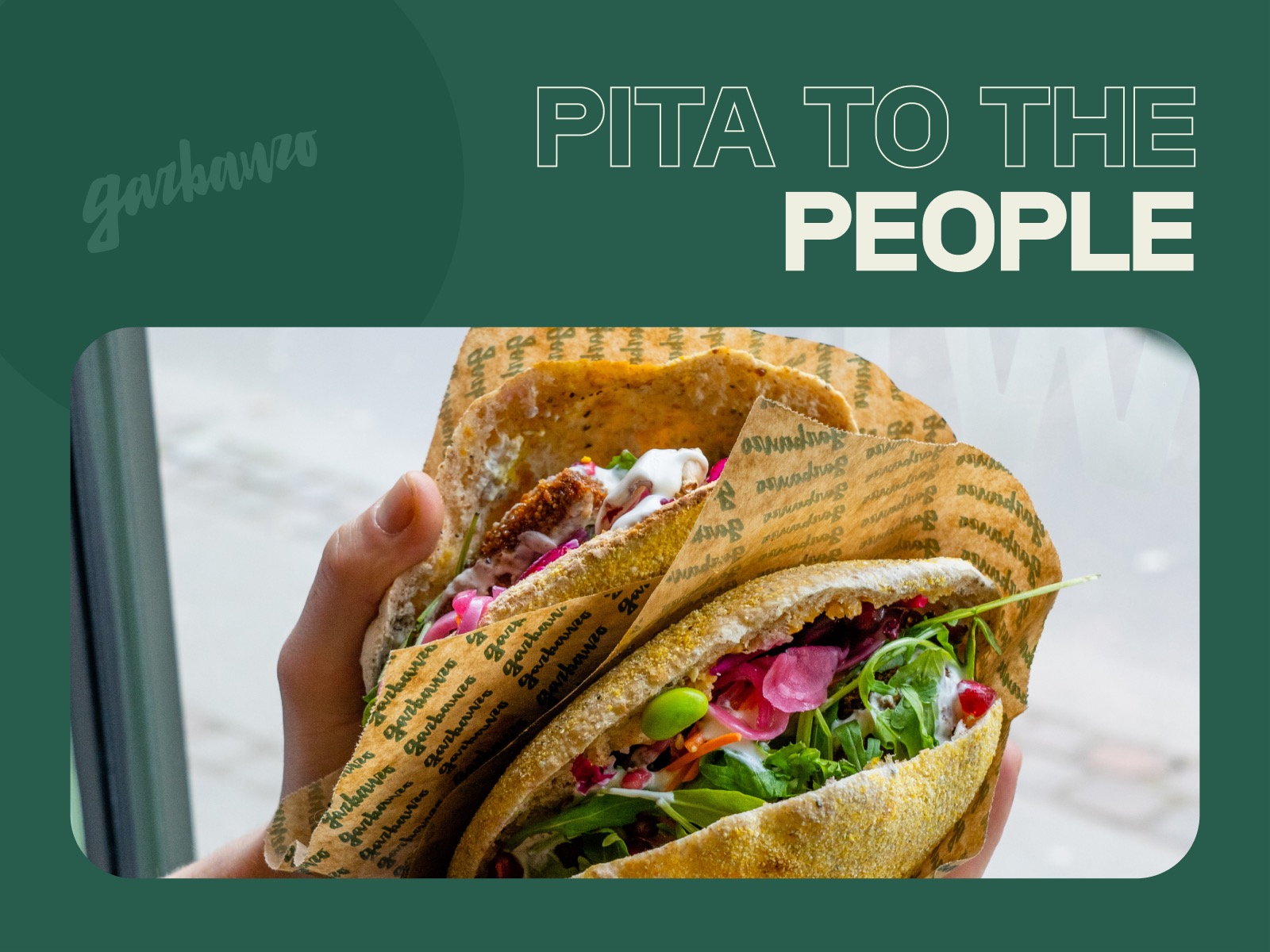 Garbanzo Pita to the people