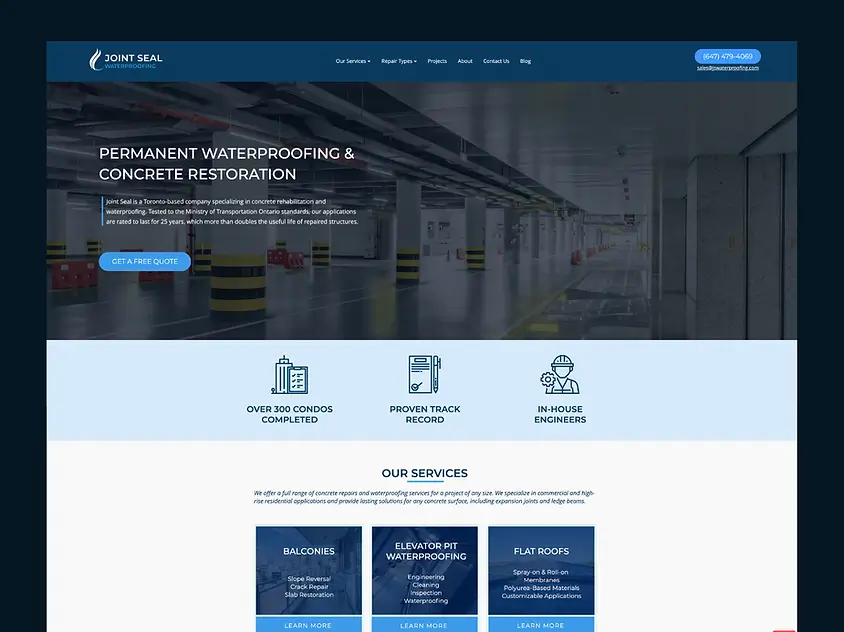 Joint Seal Waterproofing Project Brand Vision Marketing