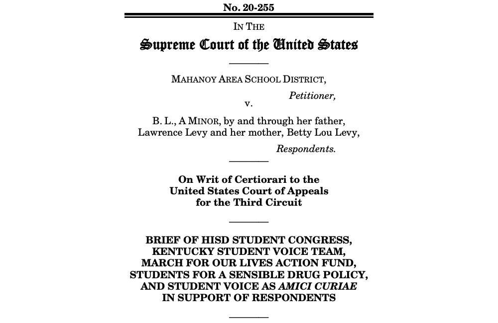 Student Organizations File Amicus Brief in Critical Supreme Court