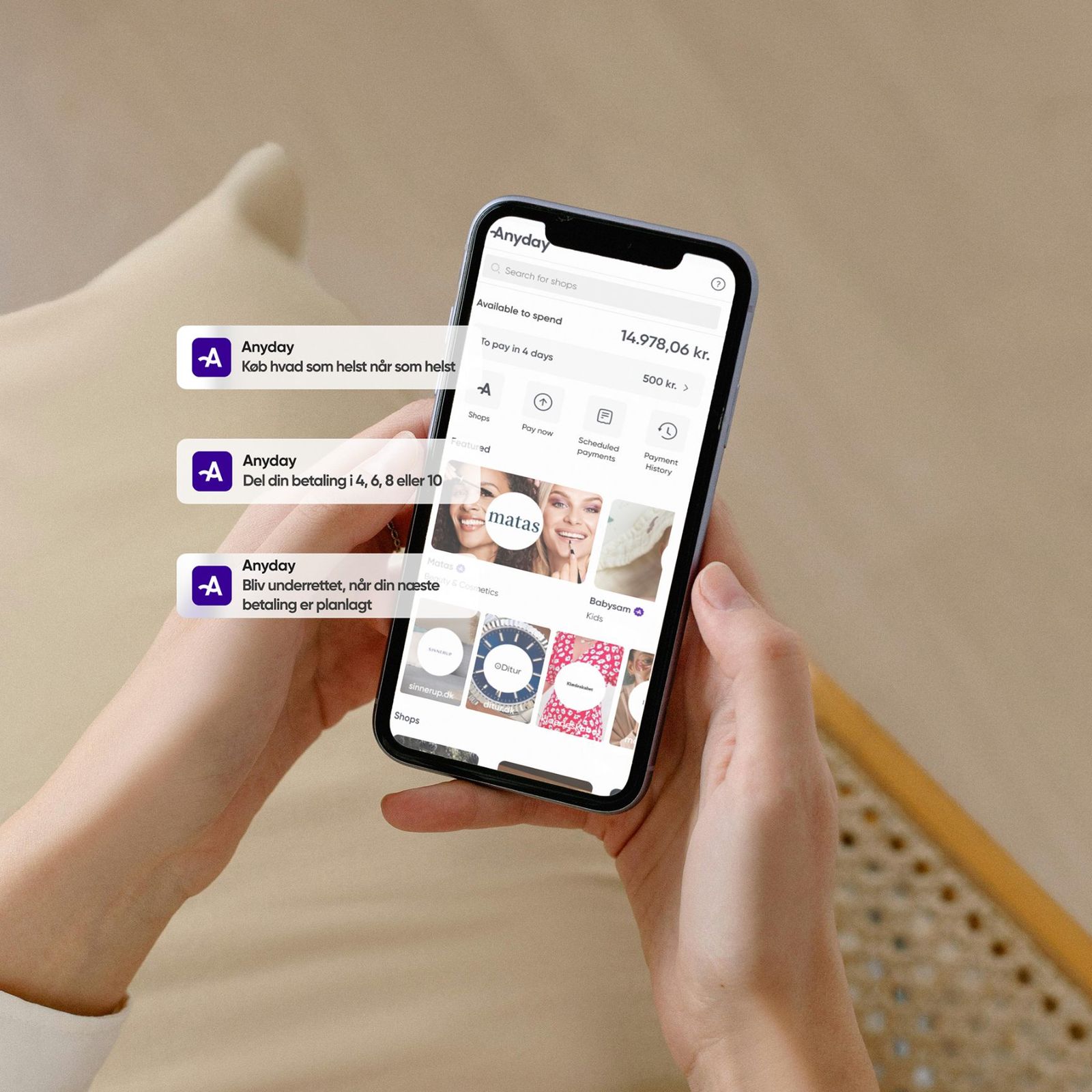 Anyday.io | Shop og del din betaling hos +1.500 shops