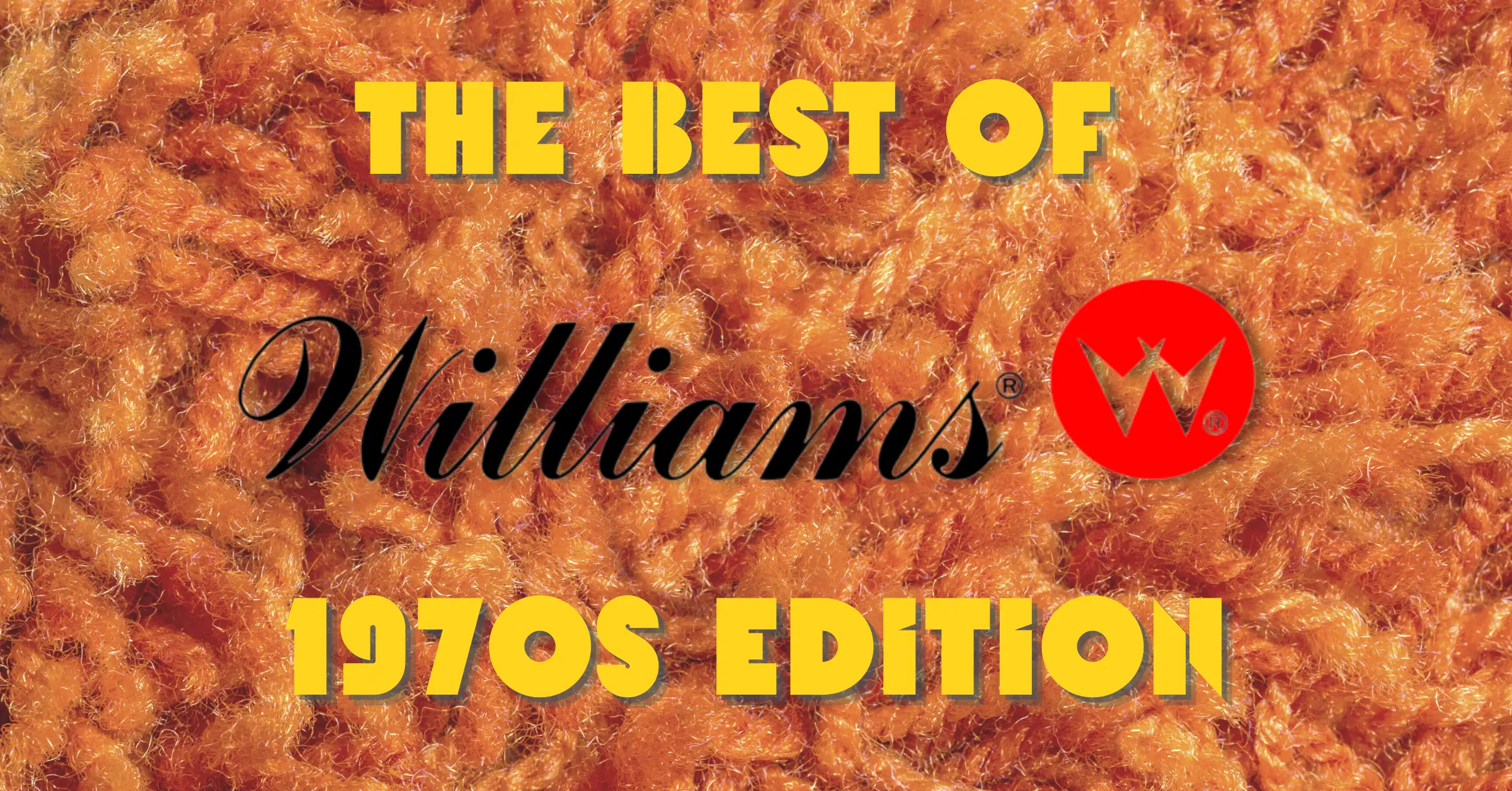 13 Totally Radical 1970s Era Williams Pinball Machines