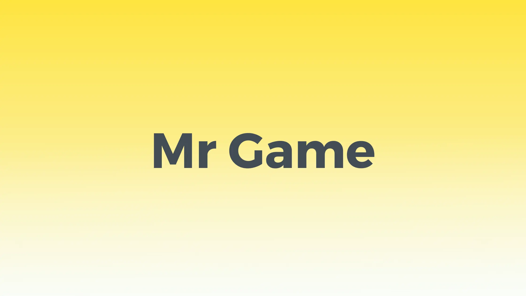 Mr Game