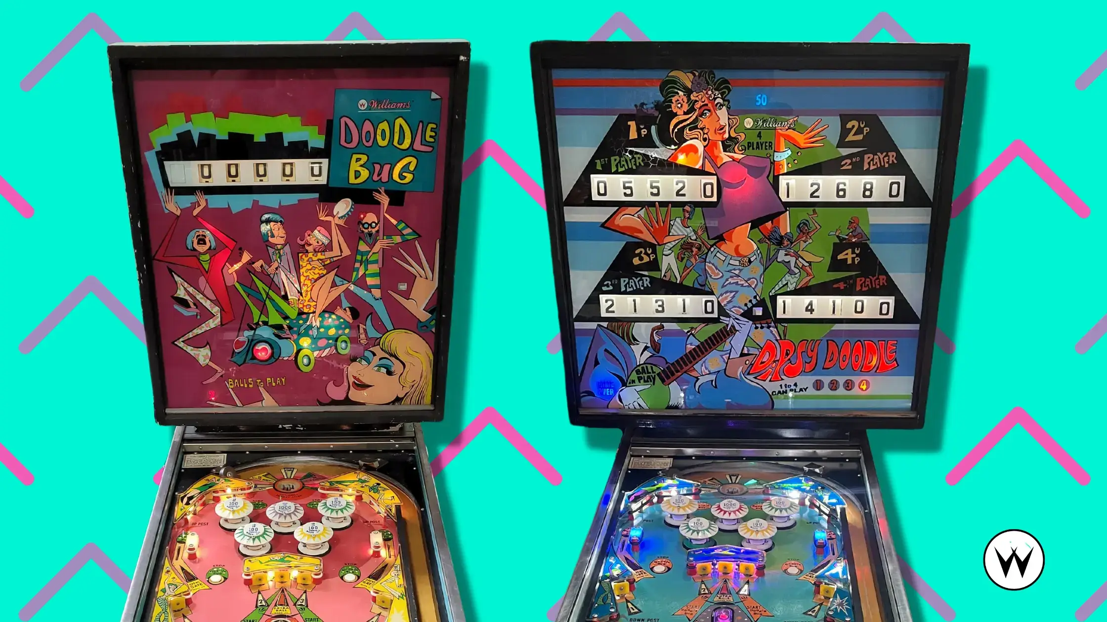 Dipsy Doodle / Doodle Bug / Love Bug (1970) Pinball Machine by Williams