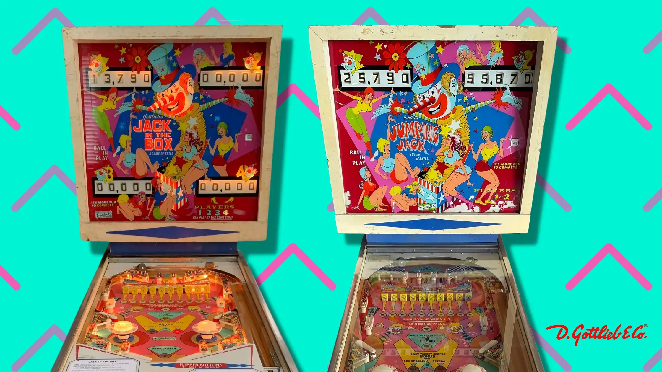 Jack In The Box / Jumping Jack (1973) Pinball Machine by D. Gottlieb & Co.