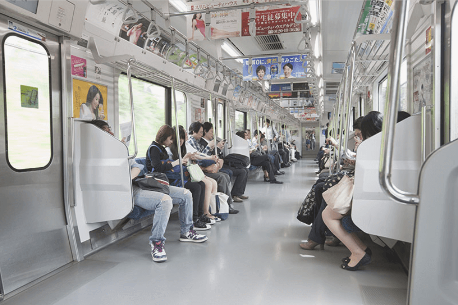 Clean Japanese train