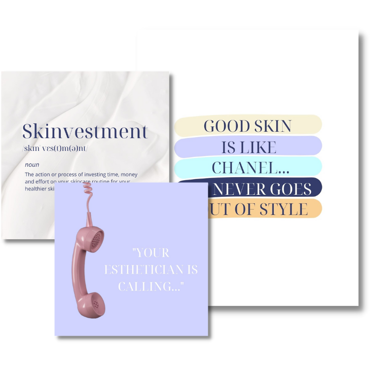 Social Skins Skincare Templates & Esthetician Marketing