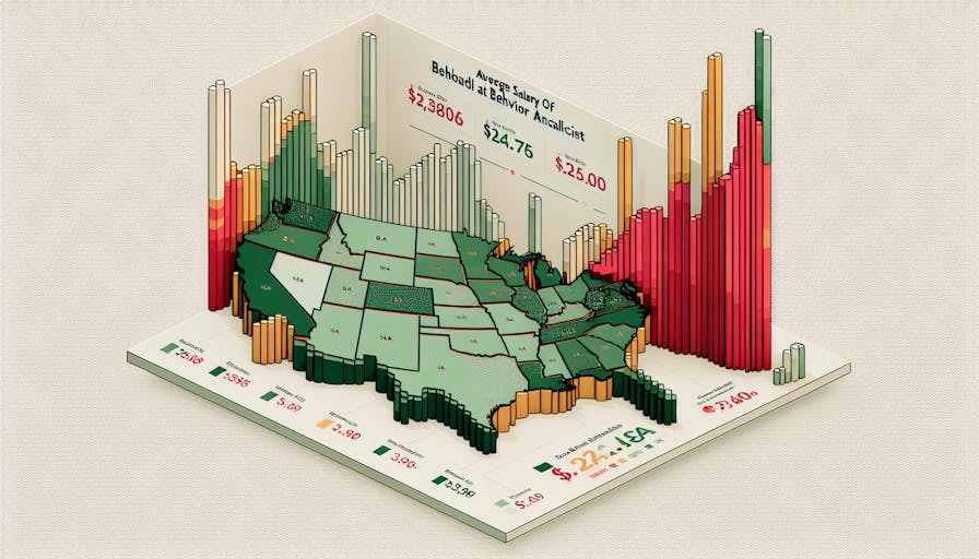 Average BCaBA Salary by State Comparison
