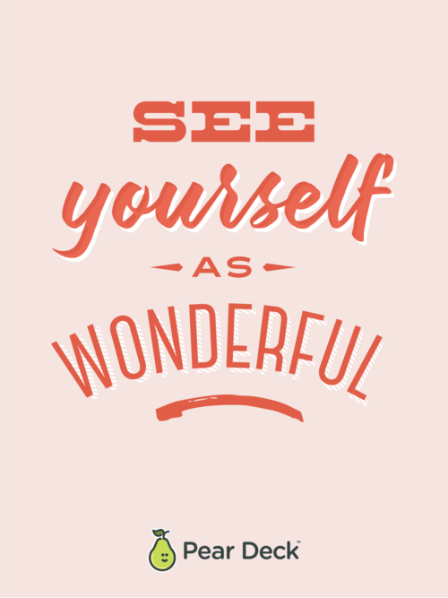 'See yourself as wonderful' Affirmation Wallpaper thumbnail