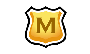 A golden moderator badge representing safety and security