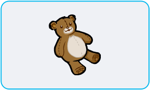 A teddy bear icon representing children and child safety
