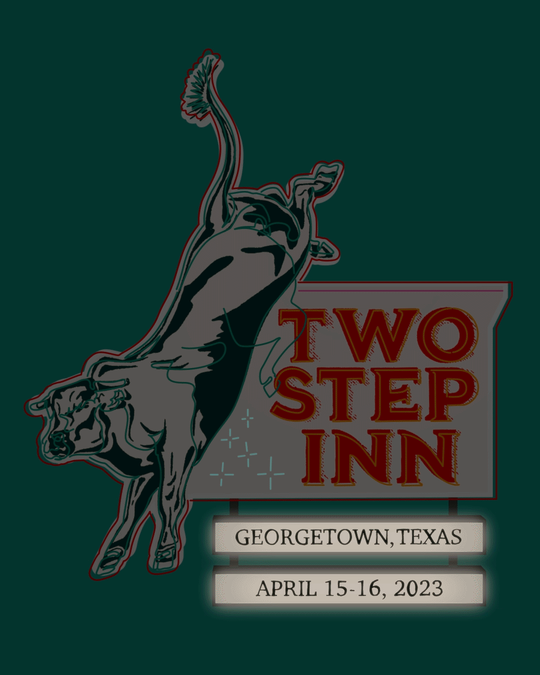 Two Step Inn animated neon logo