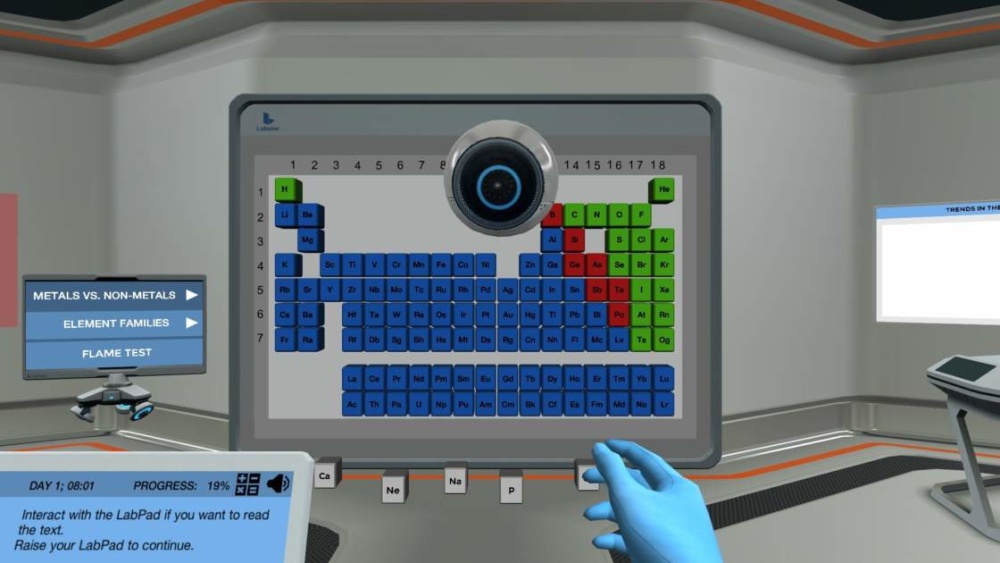 Periodic table of elements virtual lab