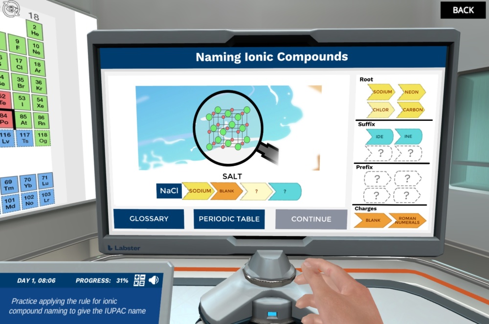chemical nomenclature virtual lab